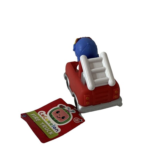 COCOMELON TomTom Fire Truck Free Wheeling Mini Figure Vehicle Toy Truck New - Picture 7 of 7